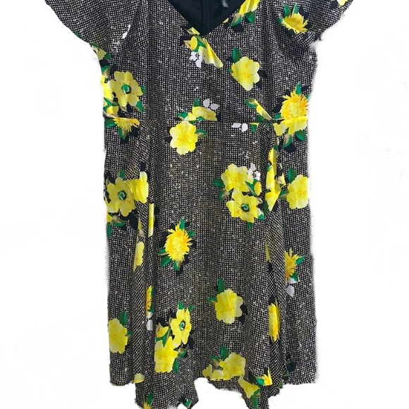 International Concepts floral gingham bouquetdress - Picture 3 of 5